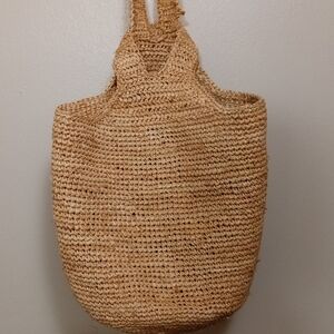Handcrafted Tan Tote Woven Bag